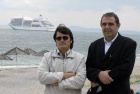 Mr. Pavel Jordanov and Mr. Sveltozar Pavlov in  front of Silver Spirit